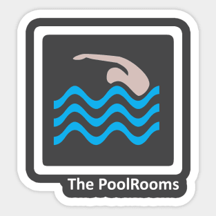 The PoolRooms -The Backrooms - White Outlined Version Sticker